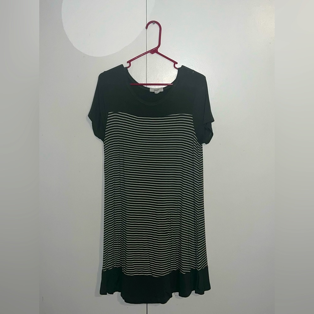 Army Green Swing Dress